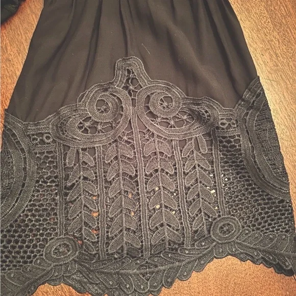 Soft Surroundings Black Lace Blouse - Picture 4 of 4